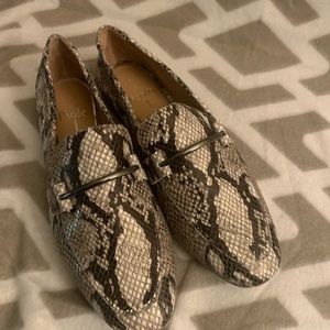 Stylish, loafer, python, print